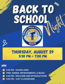 BACK TO SCHOOL NIGHT